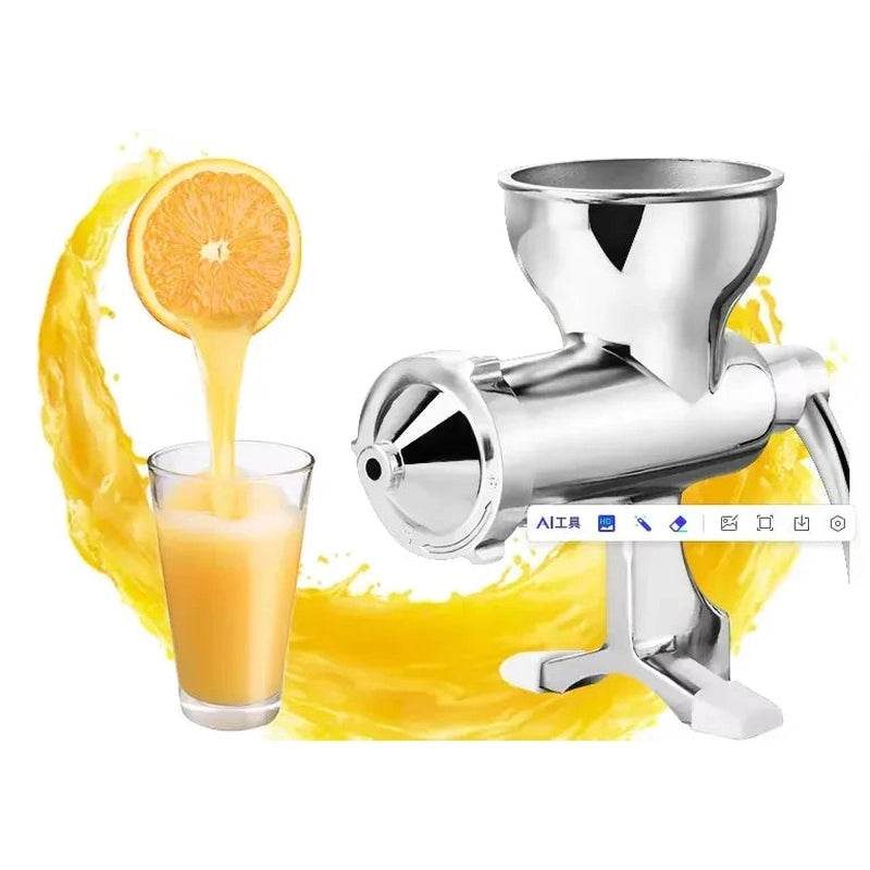 Stainless Steel Manual Wheatgrass Hand Fruit Juicer <none>