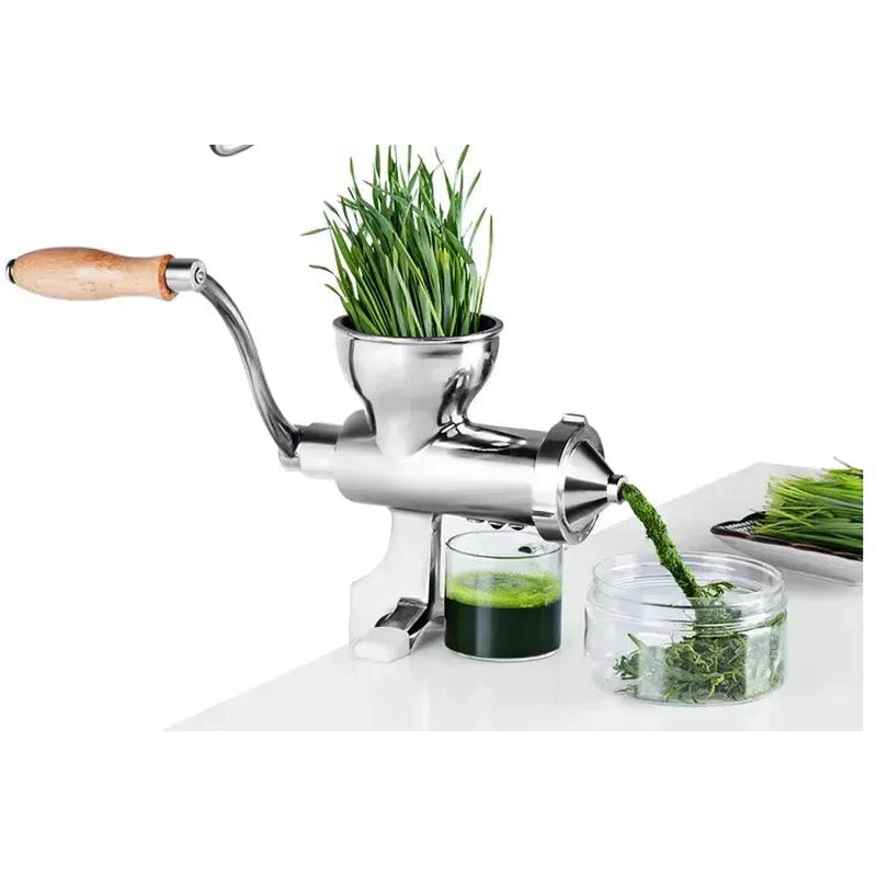 Stainless Steel Manual Wheatgrass Hand Fruit Juicer <none>