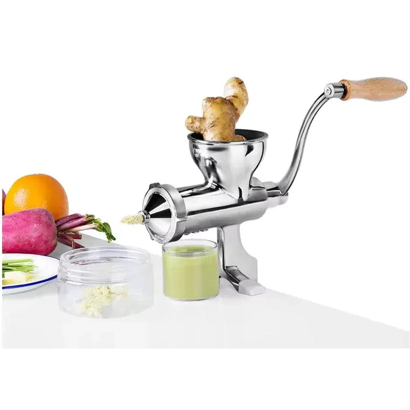 Stainless Steel Manual Wheatgrass Hand Fruit Juicer <none>