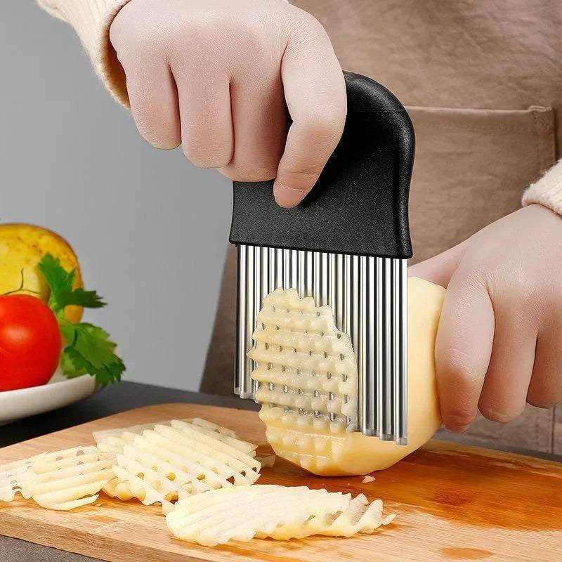 Stainless Steel Potato Chip Food Slicer Cutter