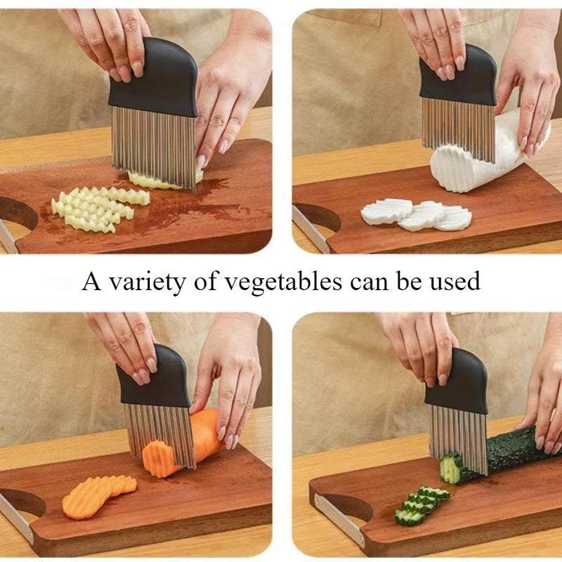 Stainless Steel Potato Chip Food Slicer Cutter