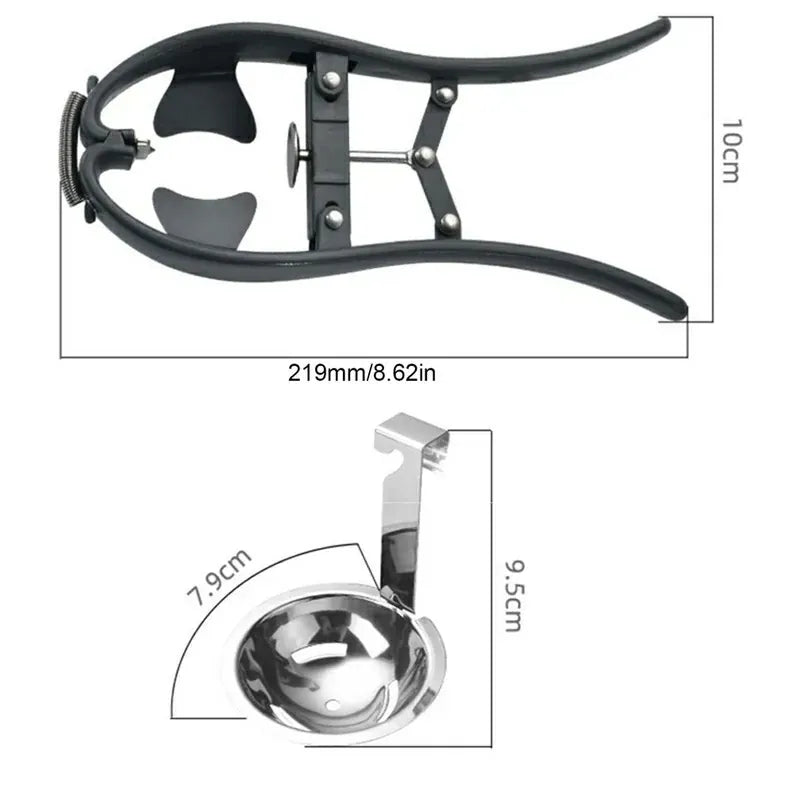 Stainless Steel Scissor Eggshell Opener 14:193#Egg opener 2-in-1