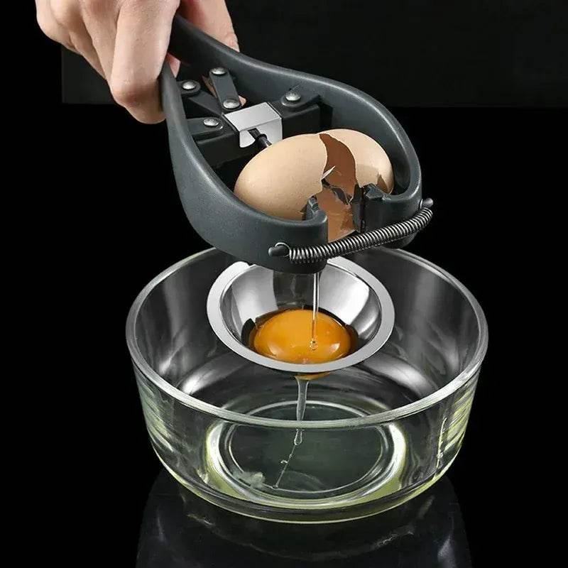 Stainless Steel Scissor Eggshell Opener 14:193#Egg opener 2-in-1