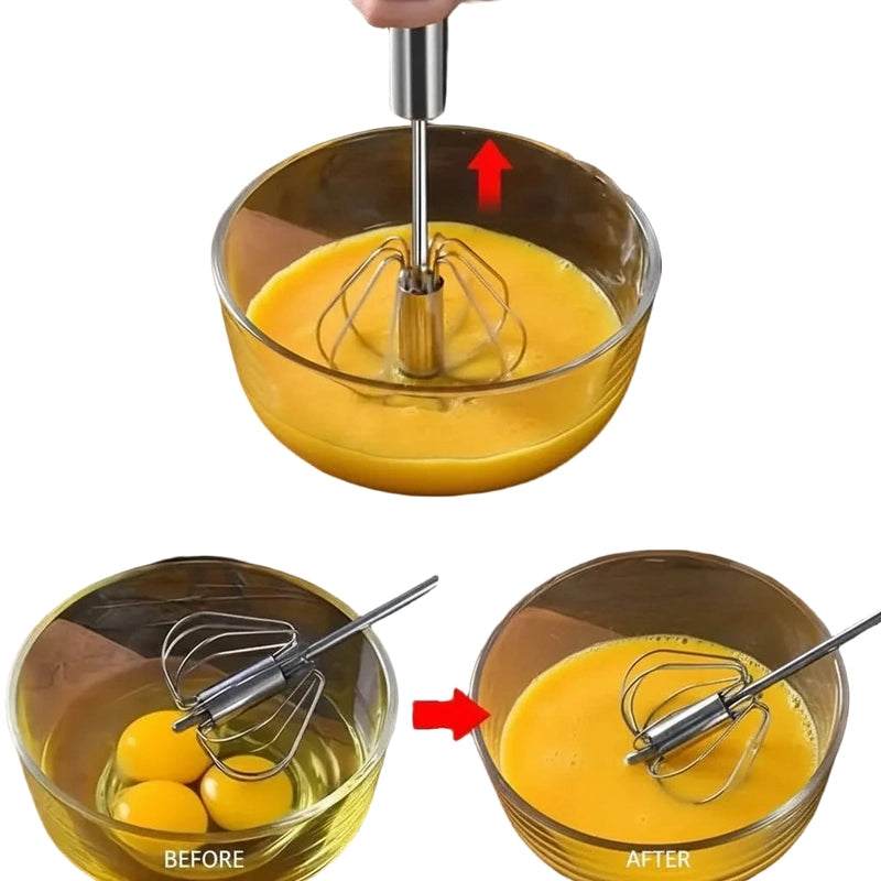 Stainless Steel Semi Automatic Egg Beater Whisk Mixer